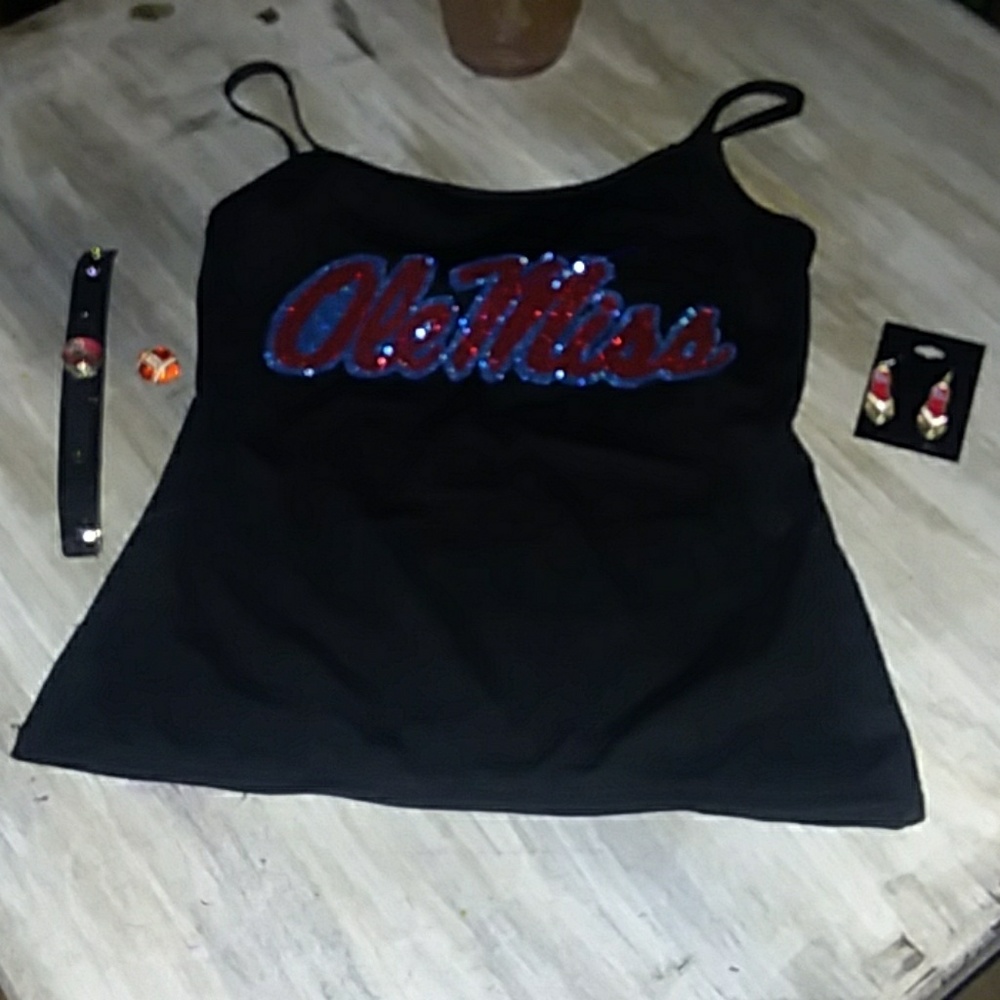 Bundle of "Ole Miss" Shirt & Jewelry!